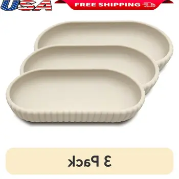 橡膠塑膠配件托盤,附紋理收納整理架,浴室肥皂牙刷首飾化妝品收納盒,時尚耐用設計 10 最佳銷售 可愛的托盤 - №3