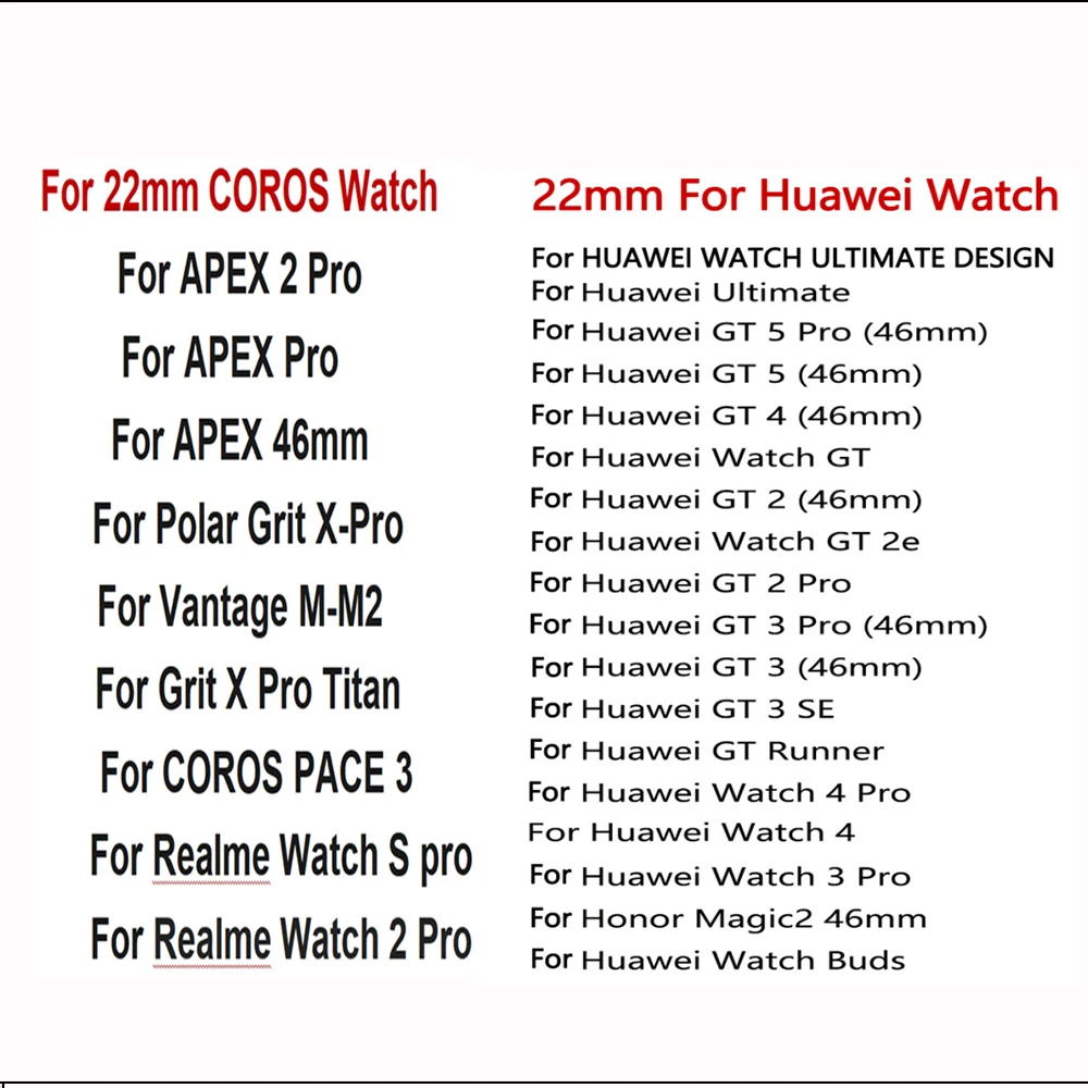 22 مللي متر حزام لهواوي ساعة GT5 برو GT4 GT3 GT2 الفرقة سوار ل كوروس بيس برو APEX 2 برو حزام (استيك) ساعة حزام لينة سيليكون