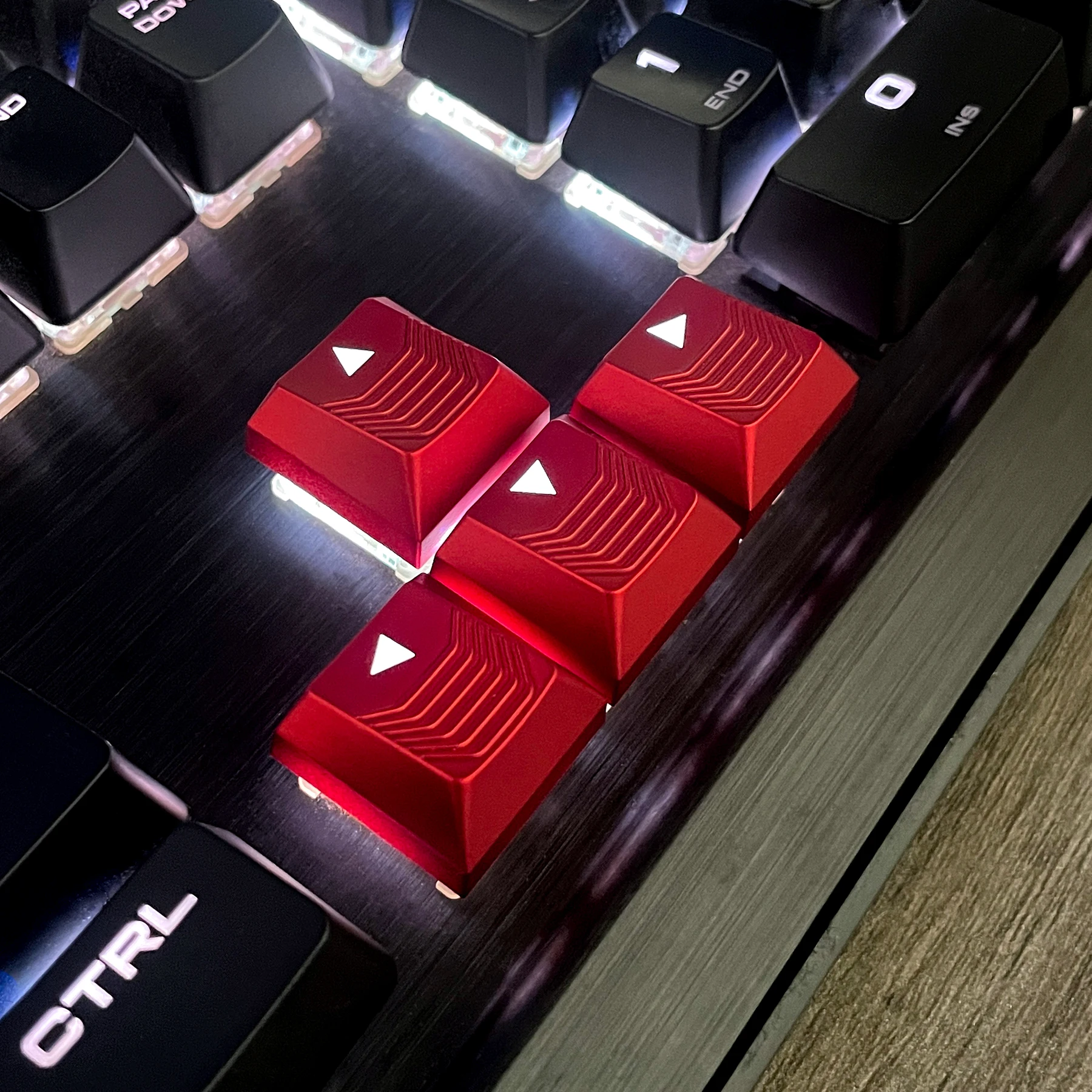 Texture Tactility Backlit Keycaps Suitable for Cherry/Alienware AW510K/K70 Low Profile MX Mechanical Keyboard WASD Arrow Keys