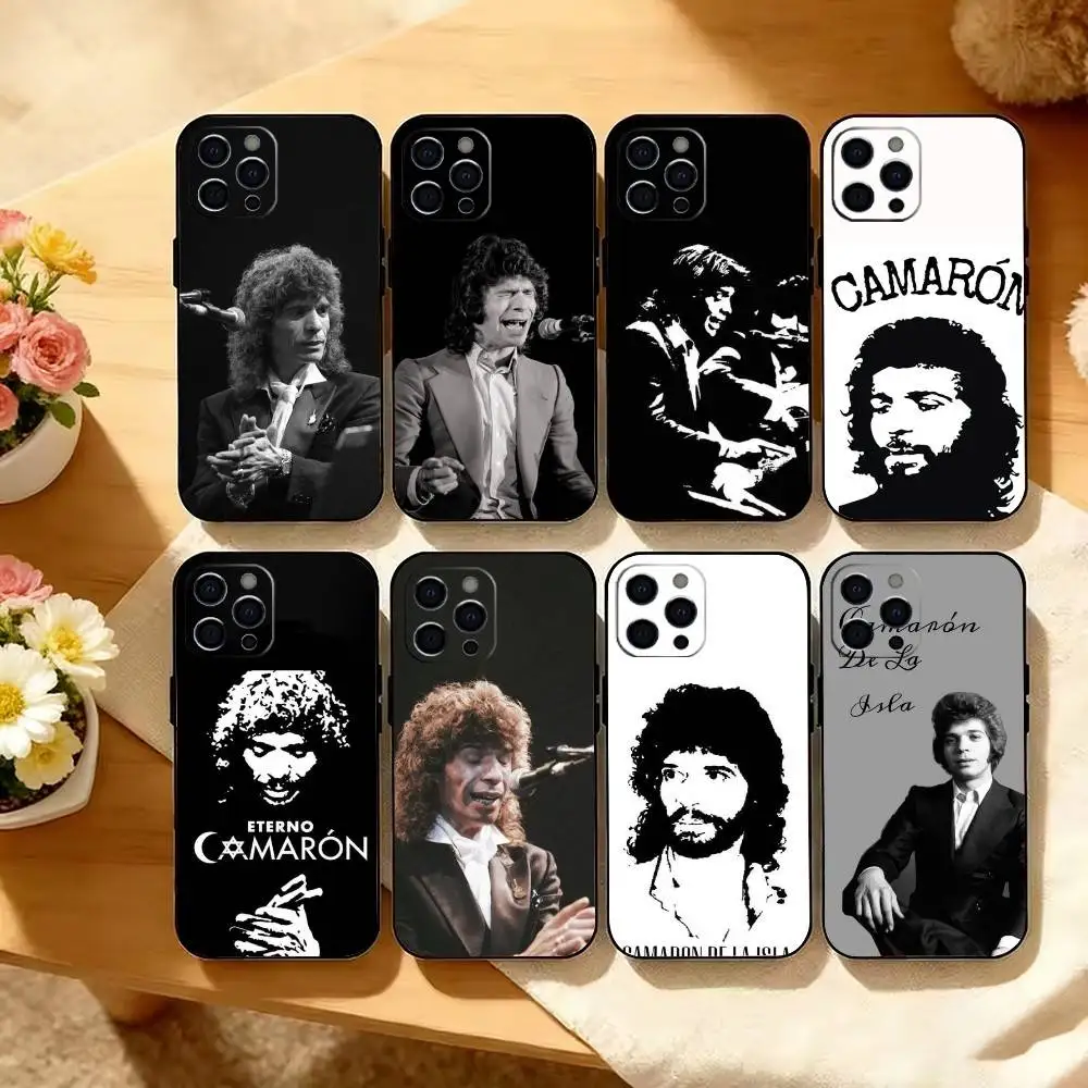 

Singer Camaron D-De L-La I-Isla Phone Case For iPhone 17,16,15,14,13,12,11 Plus,Pro Max,XS,Soft Silicone Black Cover