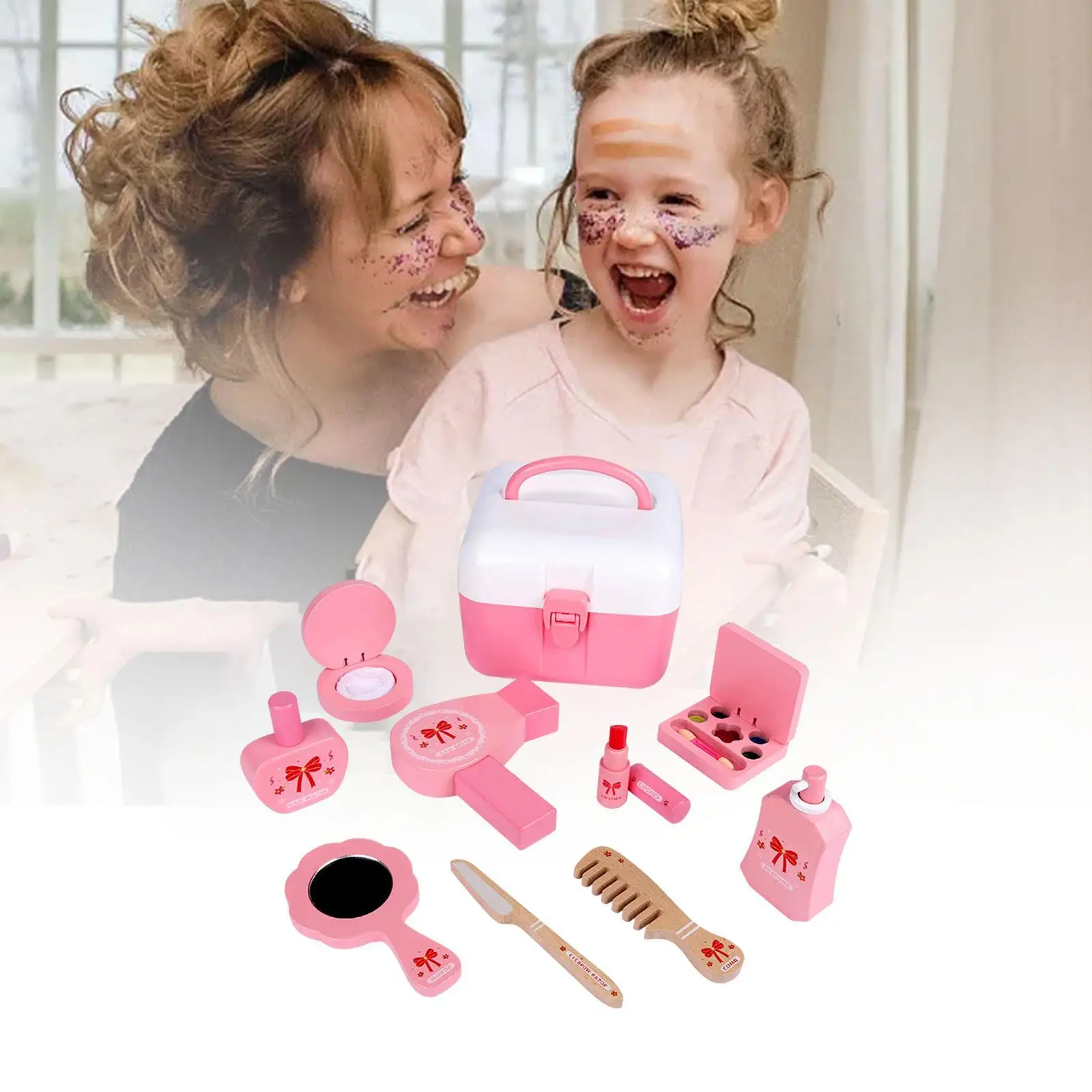 Kinder spielen Make-up-Set Kinder Schminktisch Spielzeug kleine Mädchen Geschenk Mädchen vorgeben Make-up-Set für kleine Mädchen Geburtstagsgeschenke