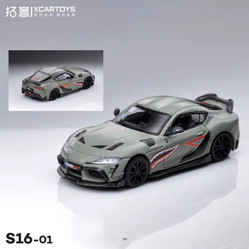 Xcartoys 1:64 darwinpro 66g NWB โมเดลรถ A90 Diecast สีเขียว