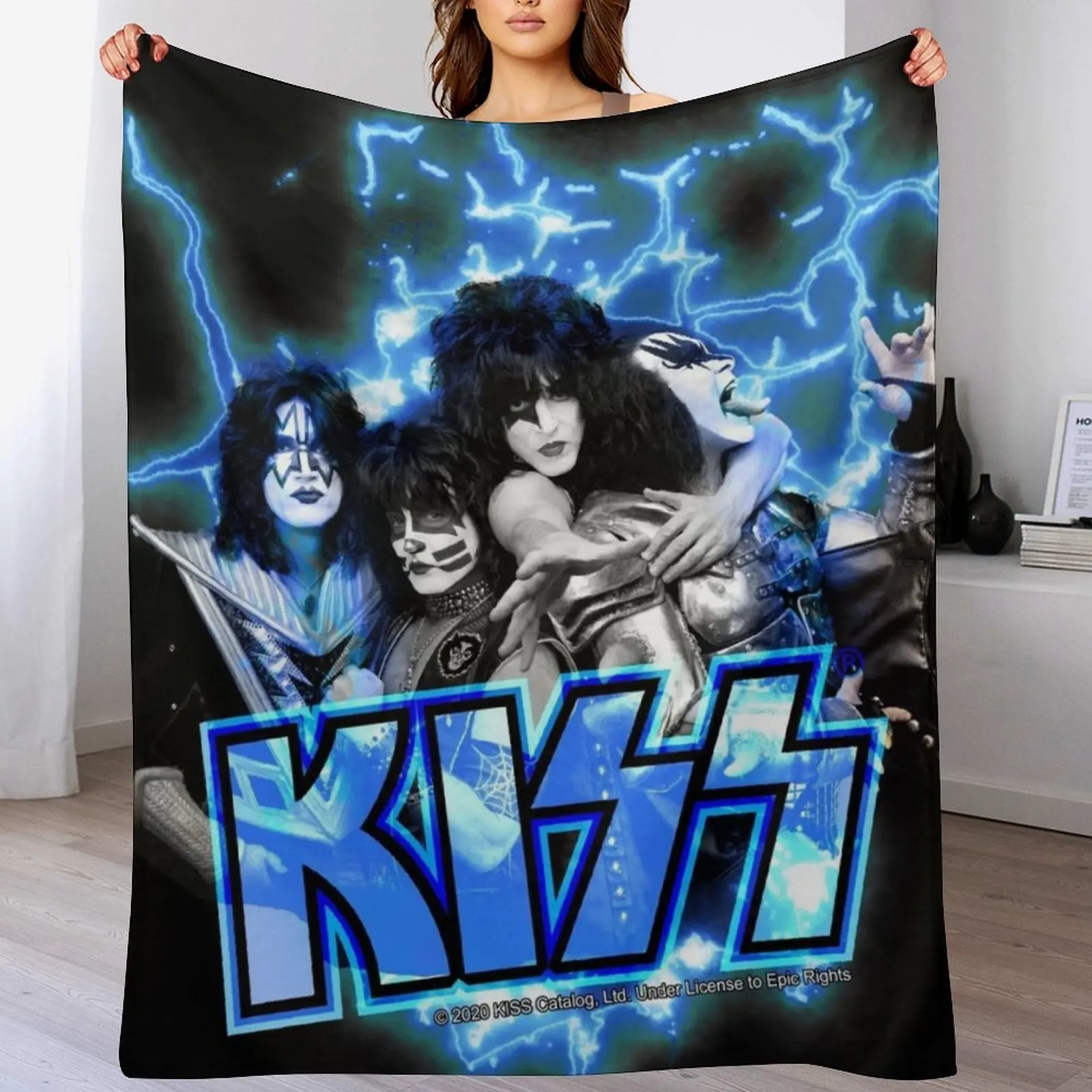 KISS ? the Band - All Members Electric Throw Blanket Decorative Throw Cute cosplay anime for sofa Blankets