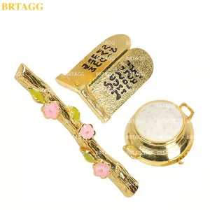 BRTAGG Arca de la Alianza Accesorios / Contenido - Vara de Aarón / Vasija de maná / Placa de Piedra de los Diez Mandamientos أفضل 10 مبيعات تابوت العهد - رقم 9