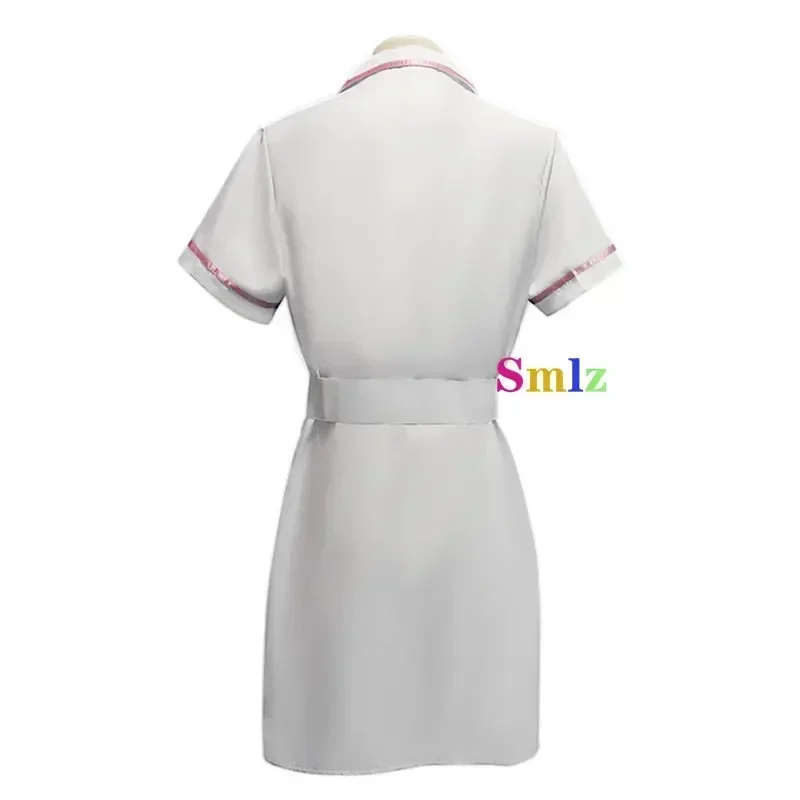 Movie Joker Cosplay Jack Nurse Costume Uniform Cosplay Scary Bat Joker Dress Pocket Watch Pen Halloween Cos Set$0$i