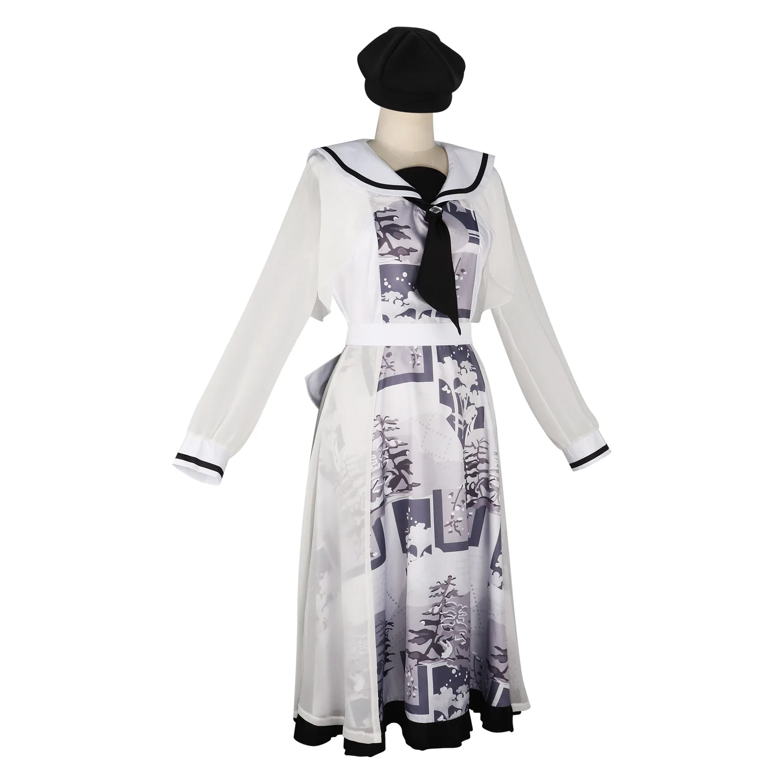 فستان Xiaozaki Soo، فستان موحد للهالوين مطبوع ثنائي الأبعاد، مجموعة ملابس عادية