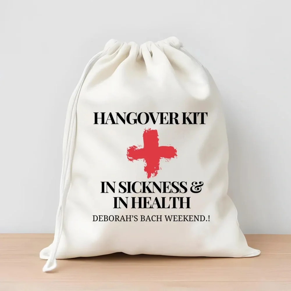 

20 pcs Custom Hangover Insickness and Health Favor Bags-Custom Hangover Kit Bags-Personalized Wedding Hangover Bags-Bach Party