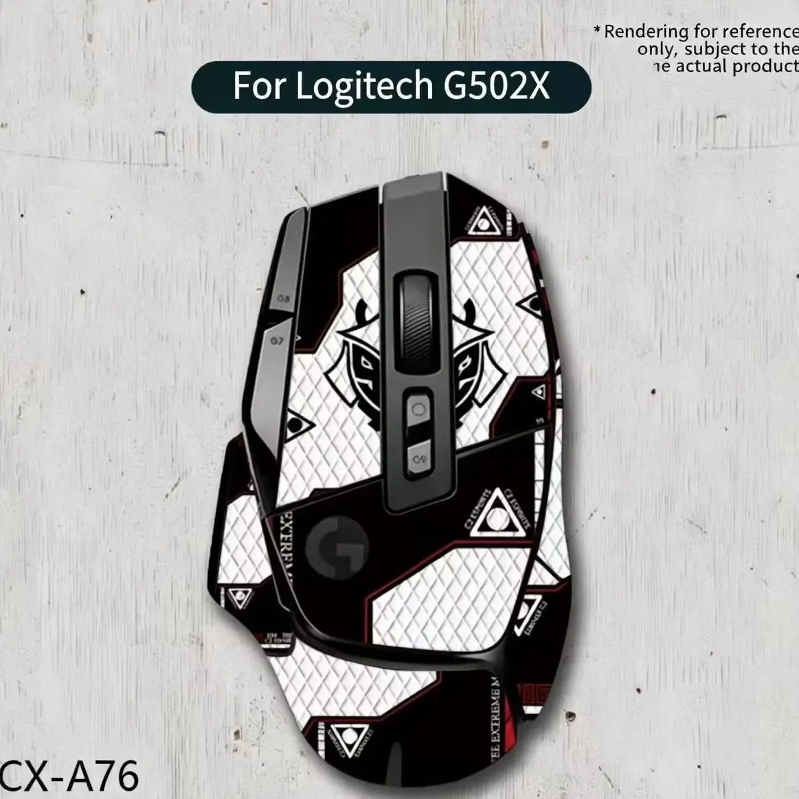 Suitable for Logitech G502X PLUS Wired Wireless Mouse Anti-Slip Stickers Full Set of Sweat-Absorbing Stickers.