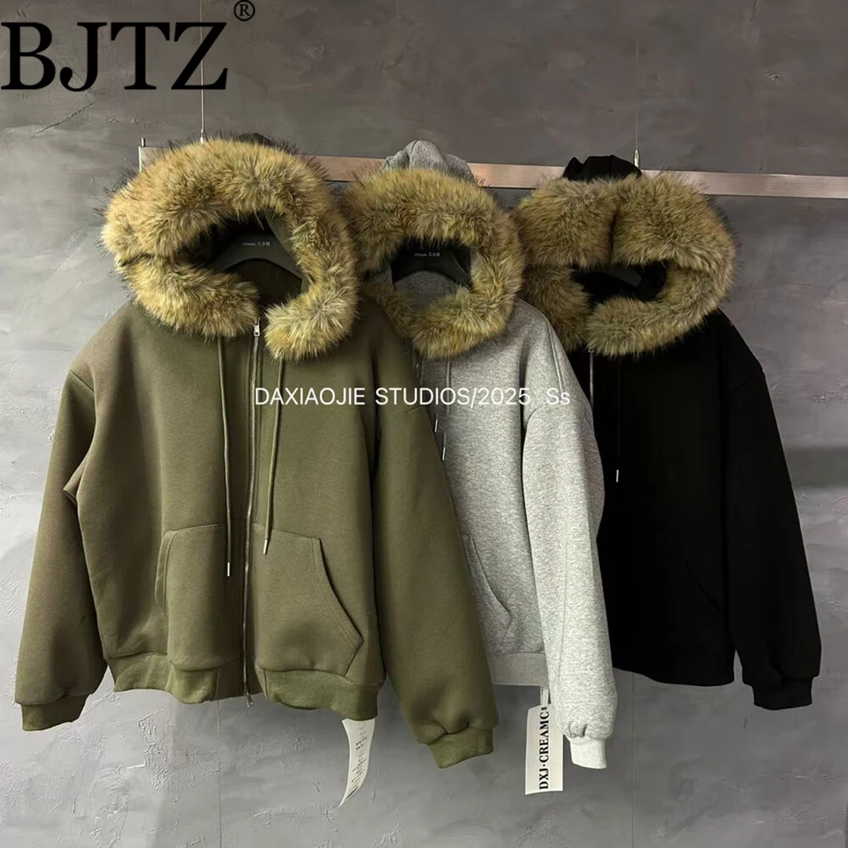 

BJTZ Women’s Thickened Warm Up Hoodie Casual Elegant Minimalist Premium Quality Cozy Autumn 2025 Fashion
