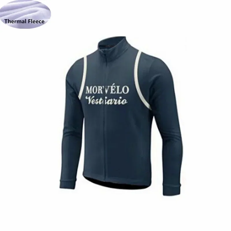 2018 MORVELO Winter men cycling jersey mtb Bike long Sleeve maillot ropa ciclismo quick dry cycling clothing