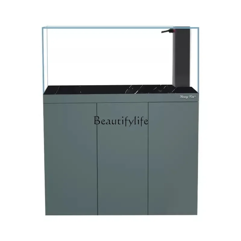 

LD33Aquarium Bottom Filter Living Room Landscape Super White Integrated Stretch Bottom Filter Right Angle Overflow Fish Tank