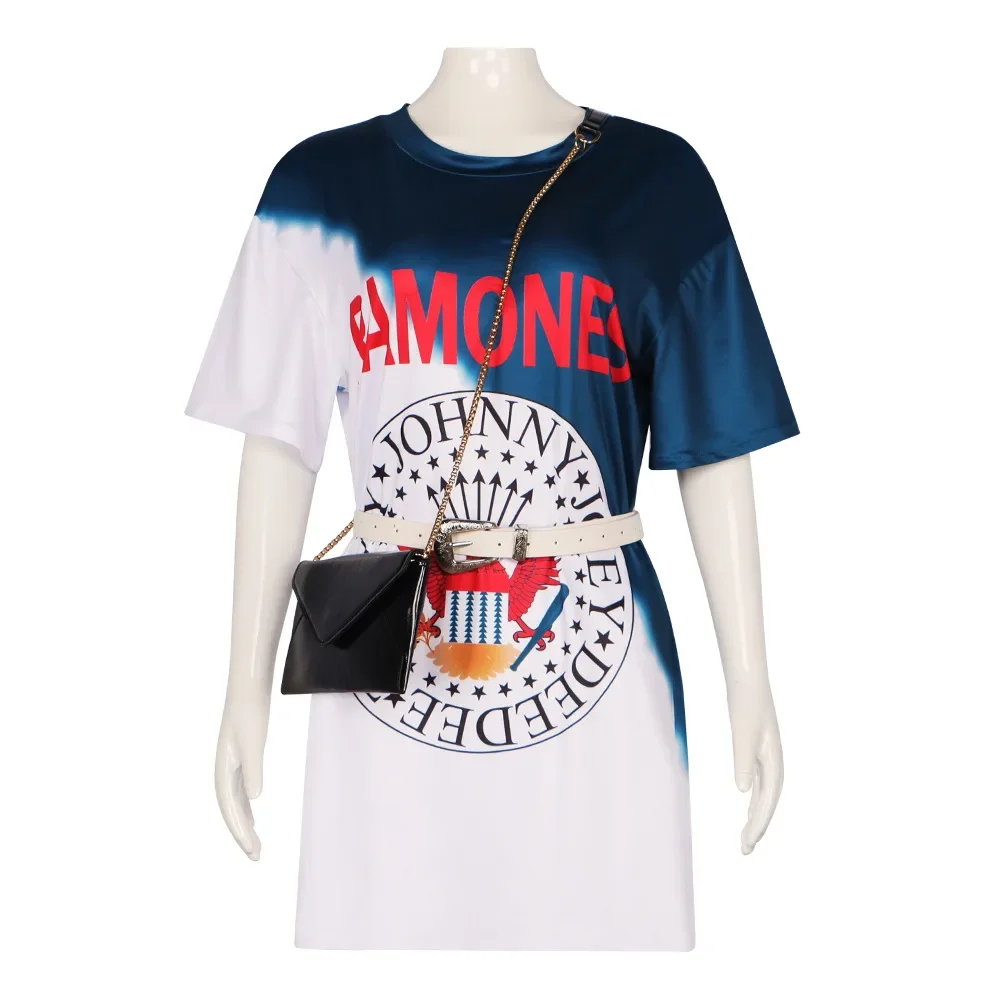 

Movies My Fault Cosplay Culpa Mia Noah Dress Graffiti Long T-Shirt Belt Bag Novelty Casual Outfits Halloween Costumes for Women