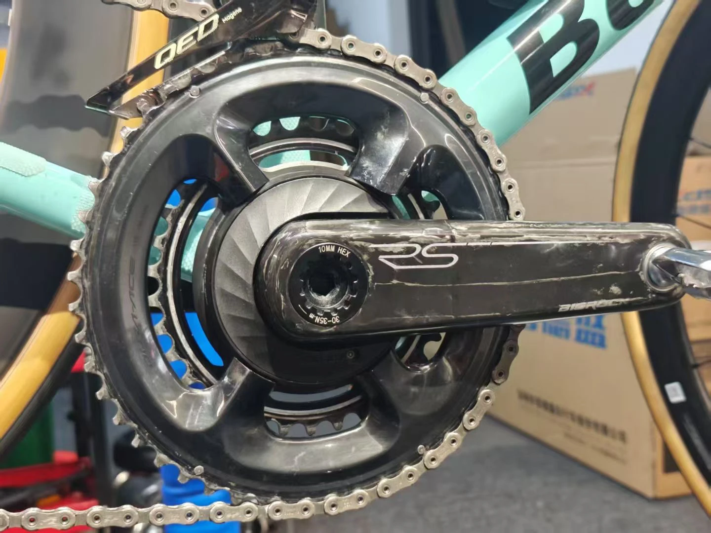 BIGROCK Carbon Crank Bicycle Crankset For 110BCD Line 24MM Axis