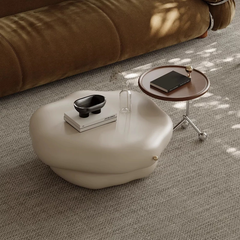 

Комбинированный журнальный столик необычной формы для гостиной, для небольшой квартиры, современный, простой, для дивана