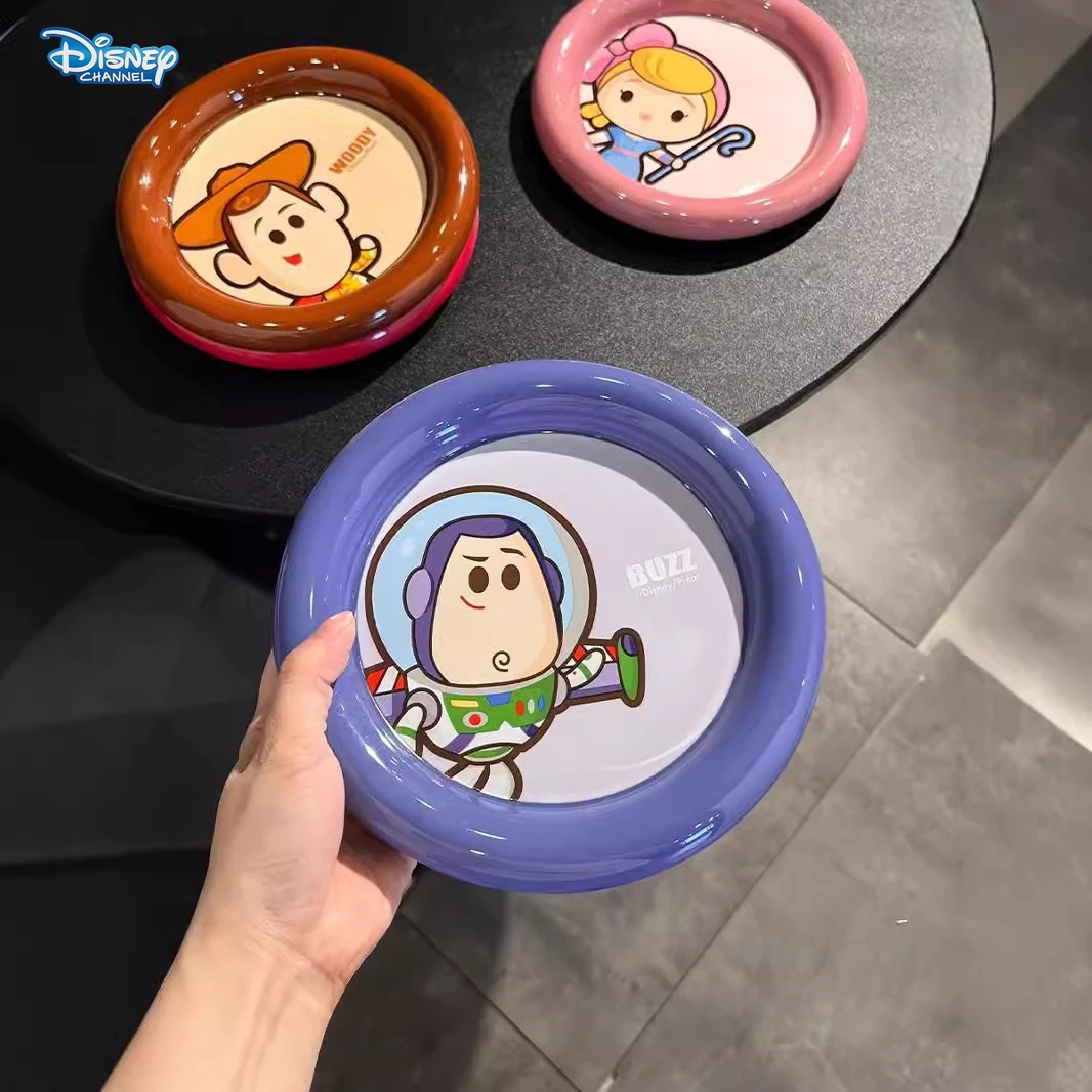 Disney Toy Story Buzz Lightyear 8-inch inceramic dinner plate household children's breakfast plate cute tableware