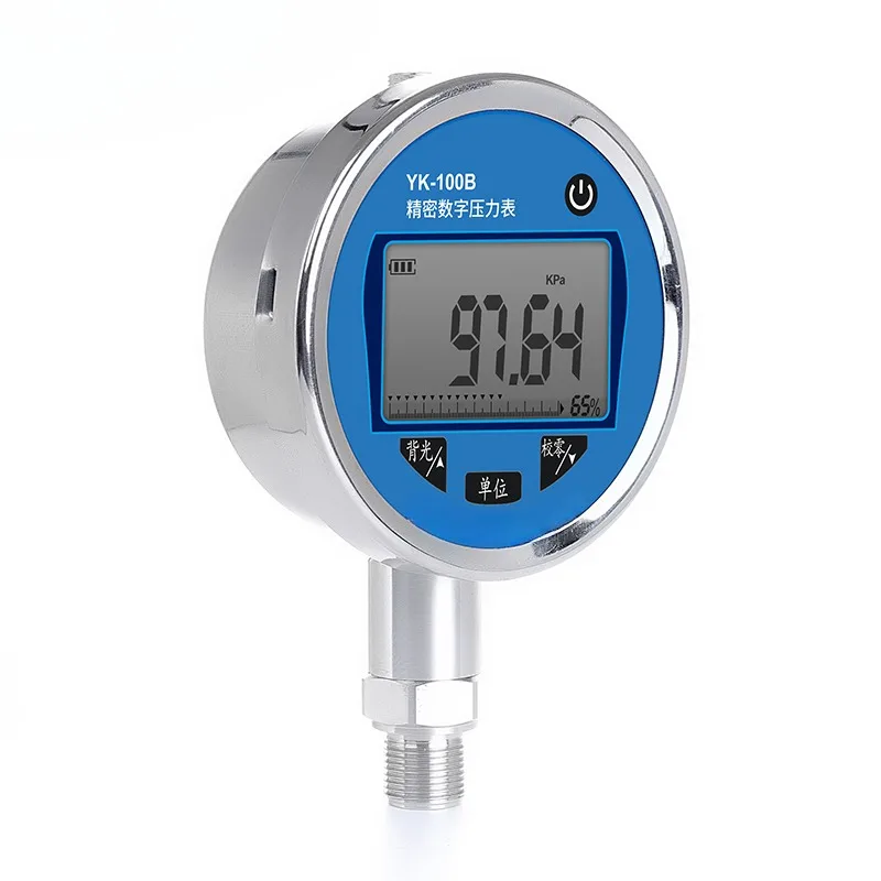 

Yunyi YK100B Adjustable Air Pressure Hydrogen Gas 10 Bar 40Mm Digital Manometer oil pressure gauge water pressure gauge