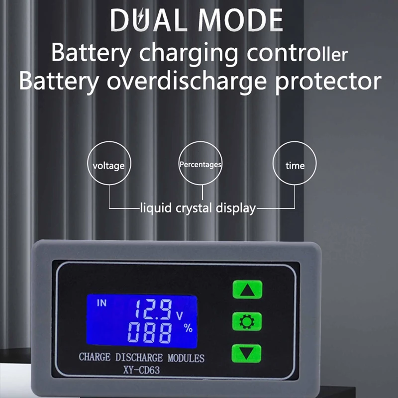Imagem -03 - Módulo de Controle de Carregamento da Bateria Cd63l Proteção de Tensão de Desligamento Automático 30a