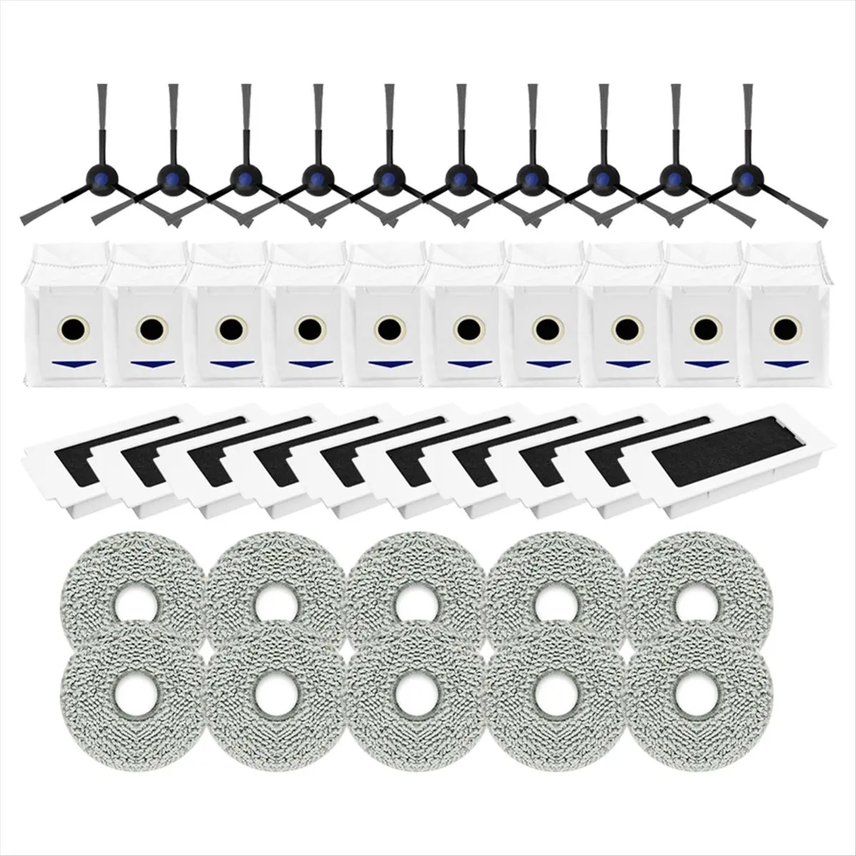 HOT! Replacement Parts for T30 MAX/T30 Pro Omni / DDX14 Robot Side Brush Hepa Filter Mop Rag Cloth Dust Bag