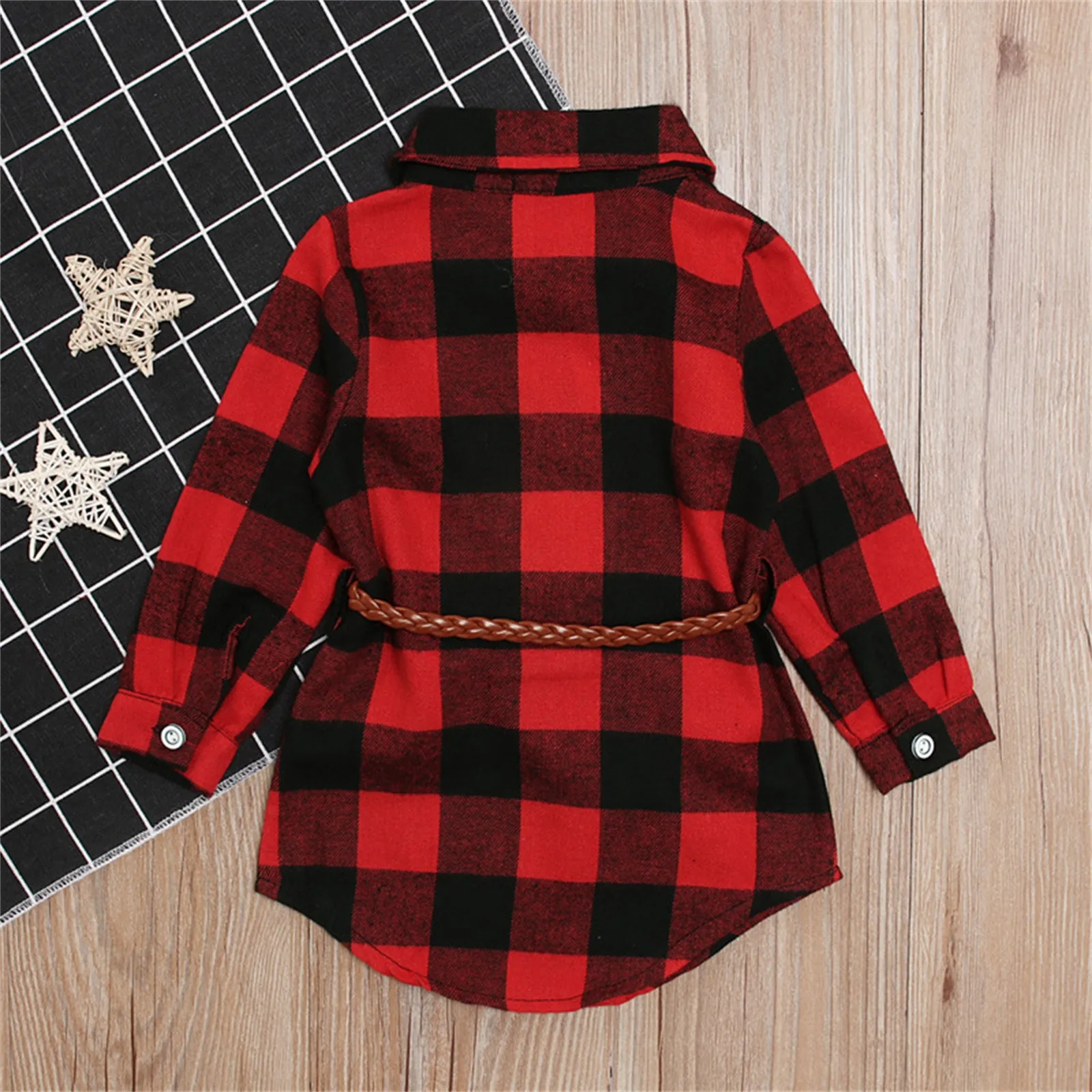 Dresses for Christmas Party Girls Toddler Plaid Pleated Mini Dress Button Down Plaid Flannel Shirts Toddler Dress Sweater Girl