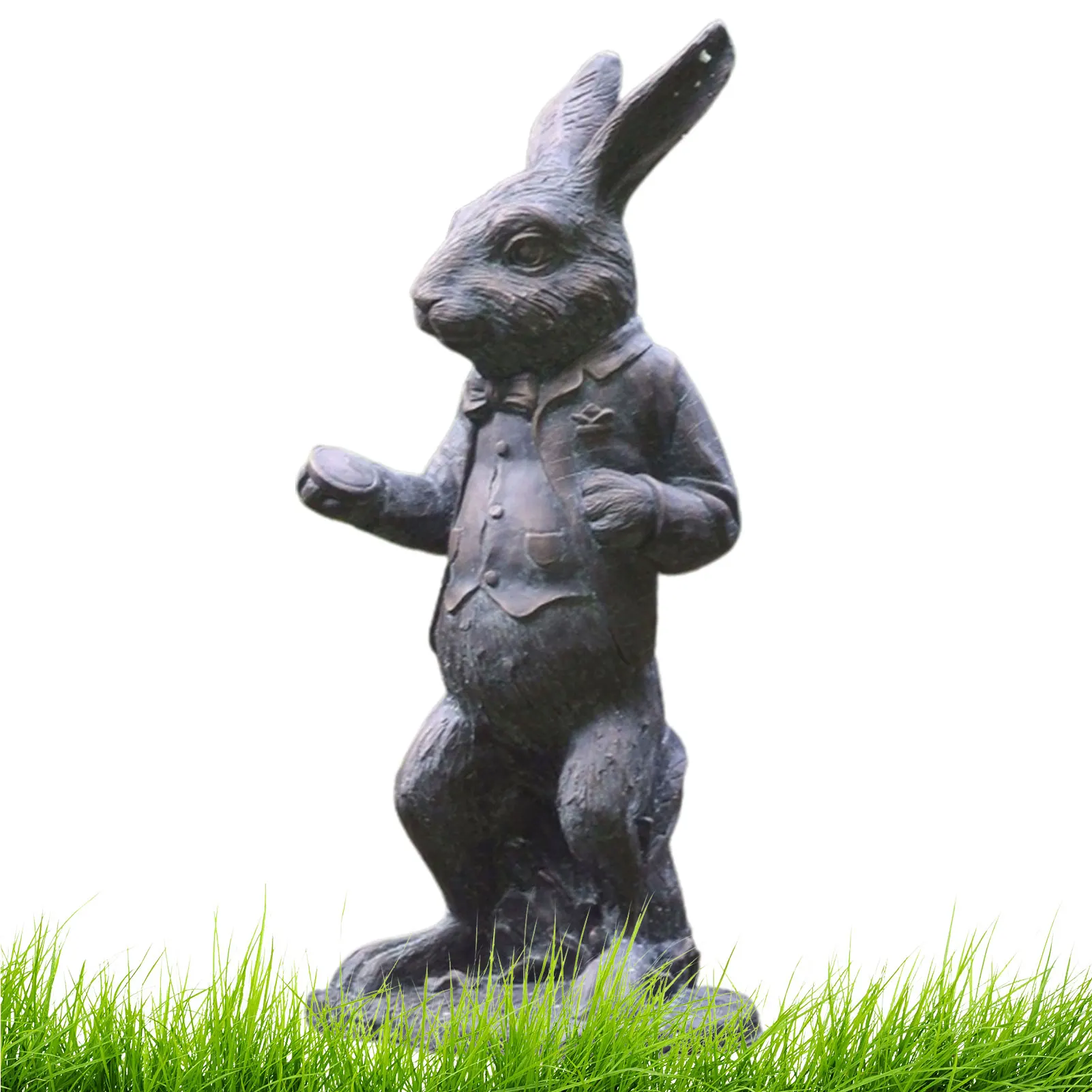 Alice im Wunderland dekorierte Gartenstatue Raupe Gartenstatue Skulptur Kaninchenstatue dekoriert Heimraumdekoration – Detail 1