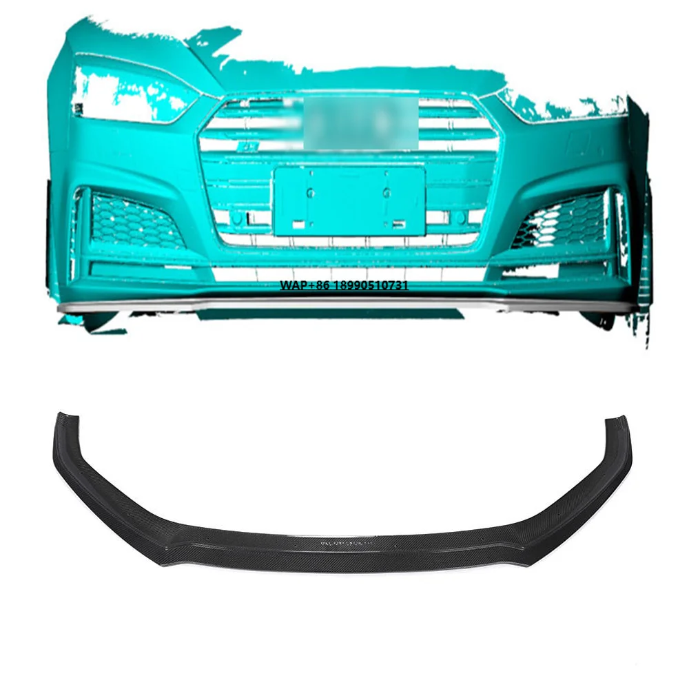 

A5 SLINE S5 Carbon Fiber Fibre Front Bumper Lip Splitter Fit for A5 SLINE S5 2019-2021