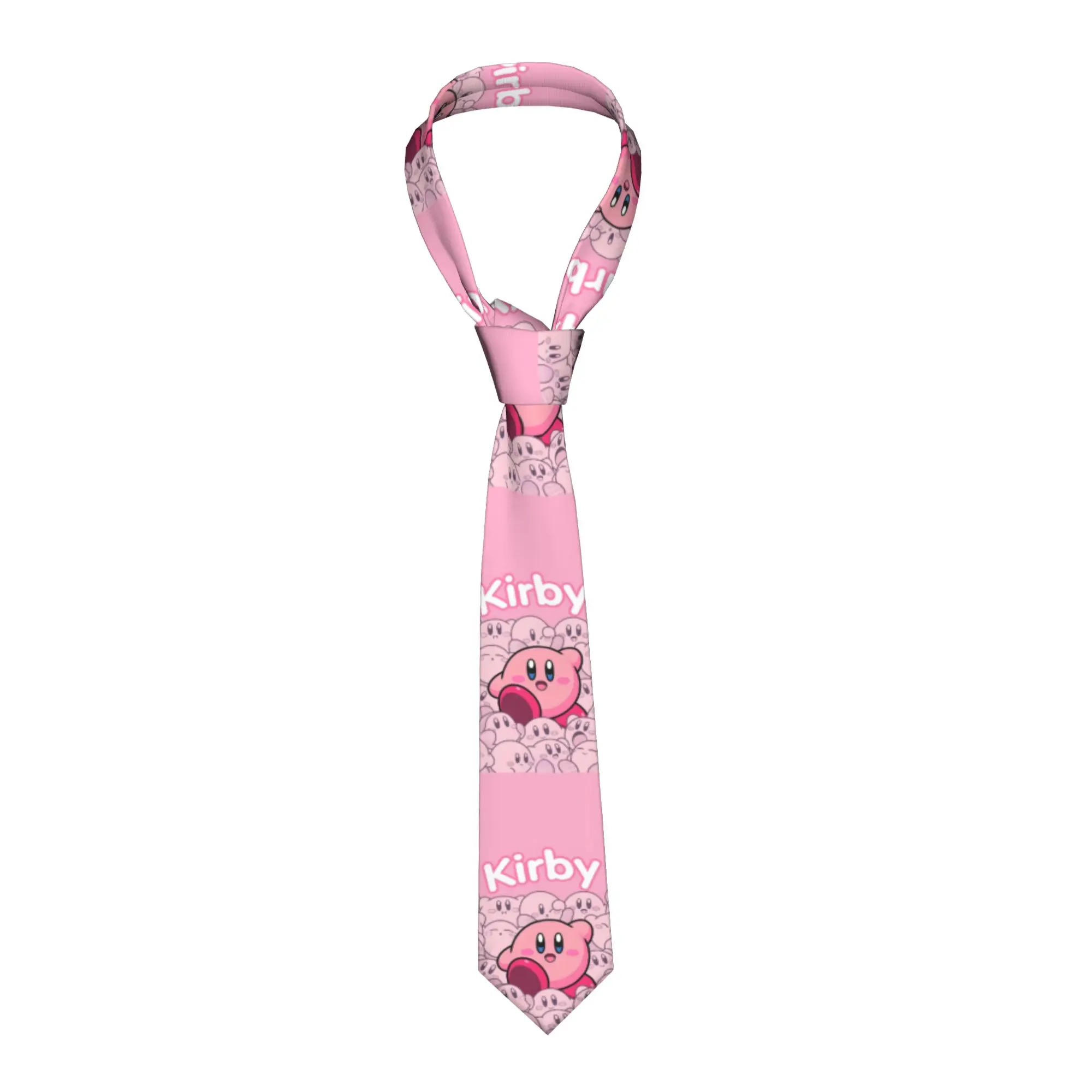 

Fashion K-Kirbys Star Animal Tie for Office Customized Men Classic Game Characters Necktie