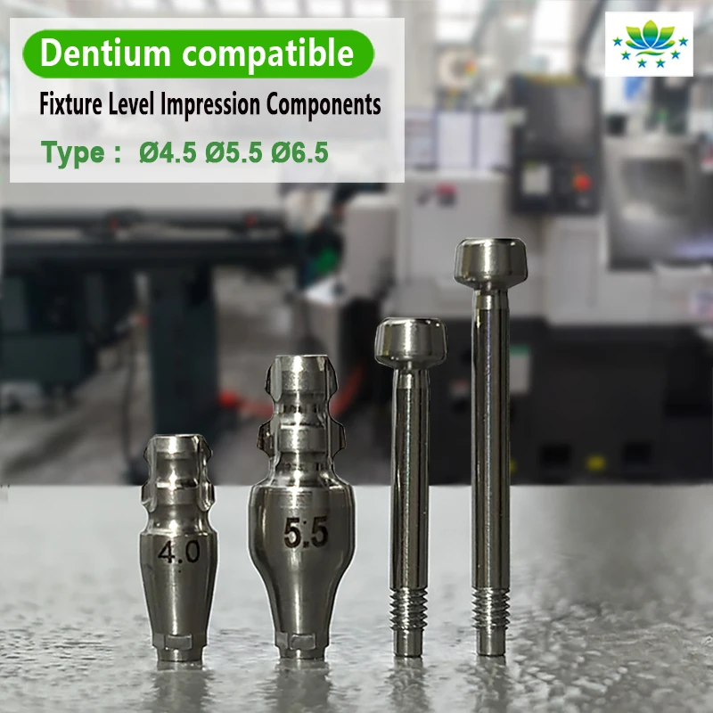 For Dentium Closed Tray Technique Impression Coping Transfer for Dental Lab High Precision CNC Machined Factory Direct Sales