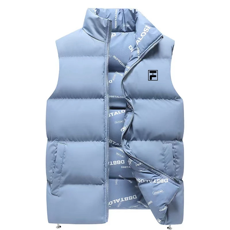 2024 Men Vest Windproof Vest Men Jacket Sleeveless Vest Winter Jacket Casual Coat Men down Cotton Warm Thicken Waistcoat