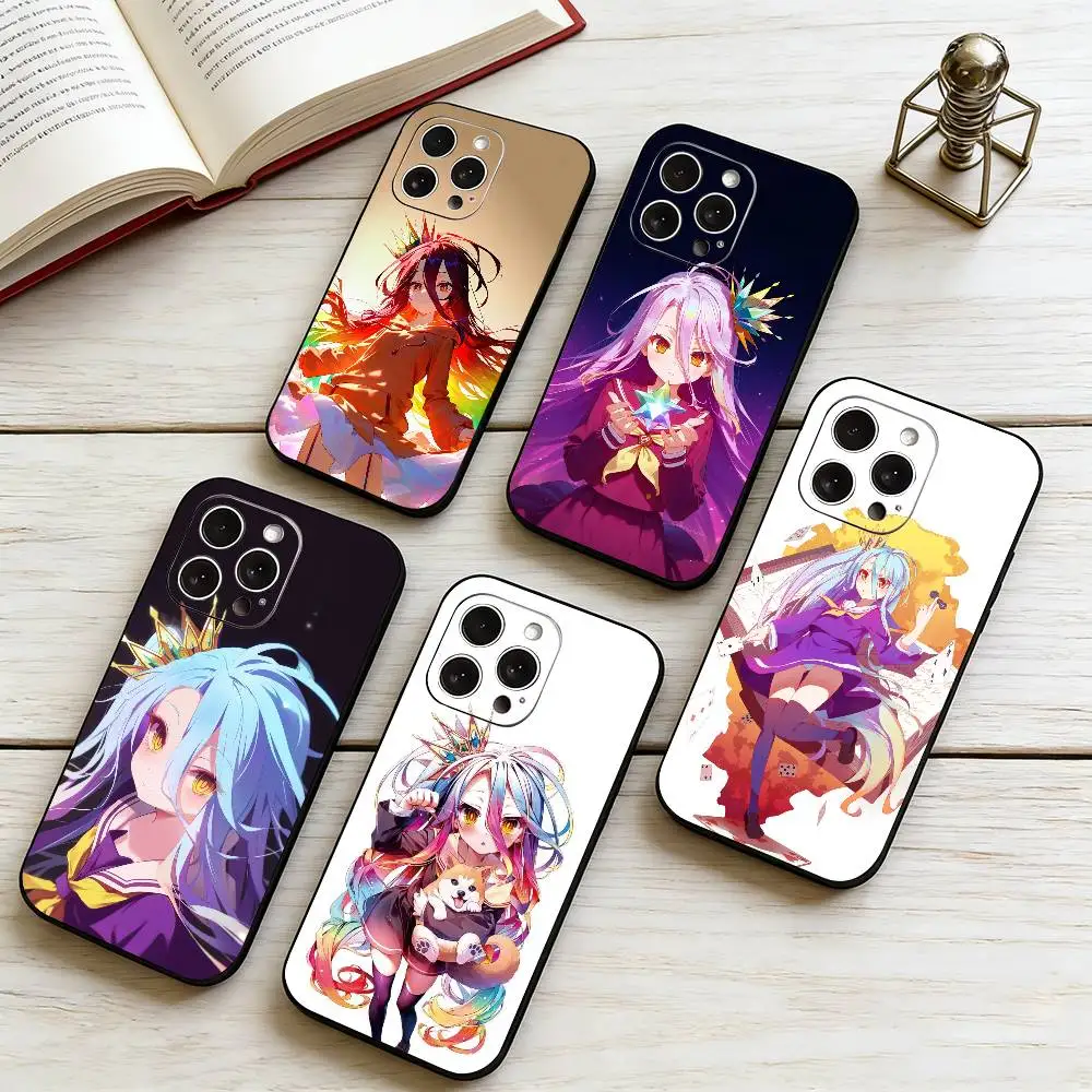 

No Game No Life Phone Case Silicone Soft For IPhone 17 16 15 14 13 12 11 X XR Plus Pro Max Plus