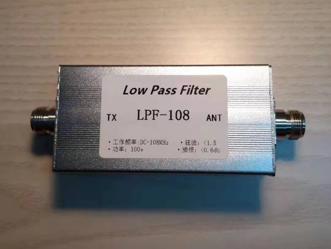 

LPF-108 Low Pass Filter LPF-108 DC-108MHz Low Pass N Female Filter LPF 100W