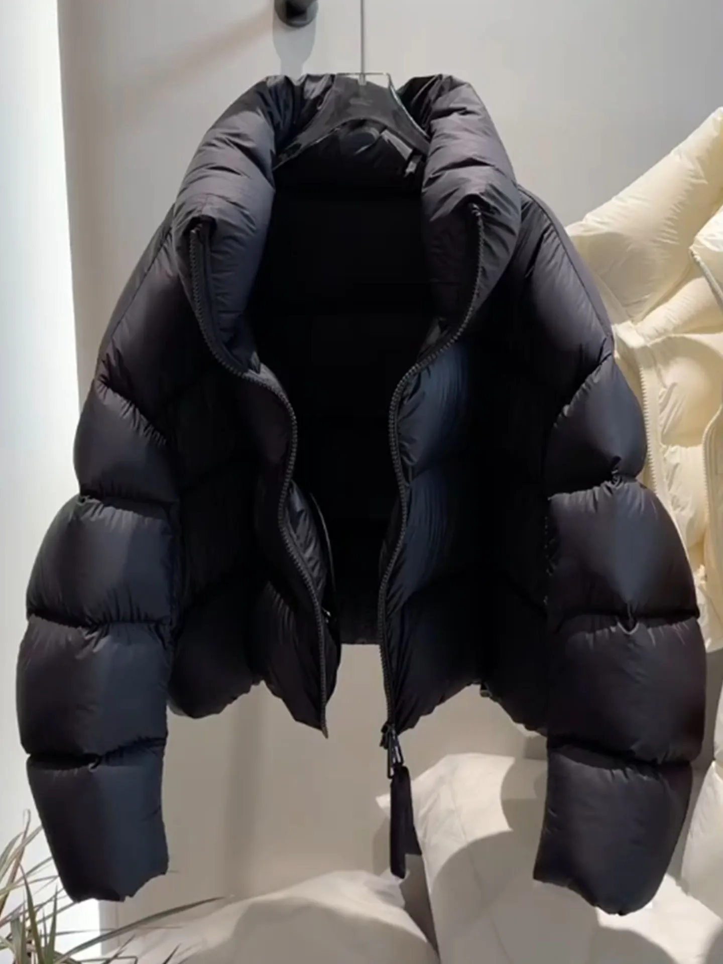 Sli ort Puffer Jaet Casaco feminino de pele sintética Puffa inverno Thi Casacos Ele Sle Regular Fit Du down