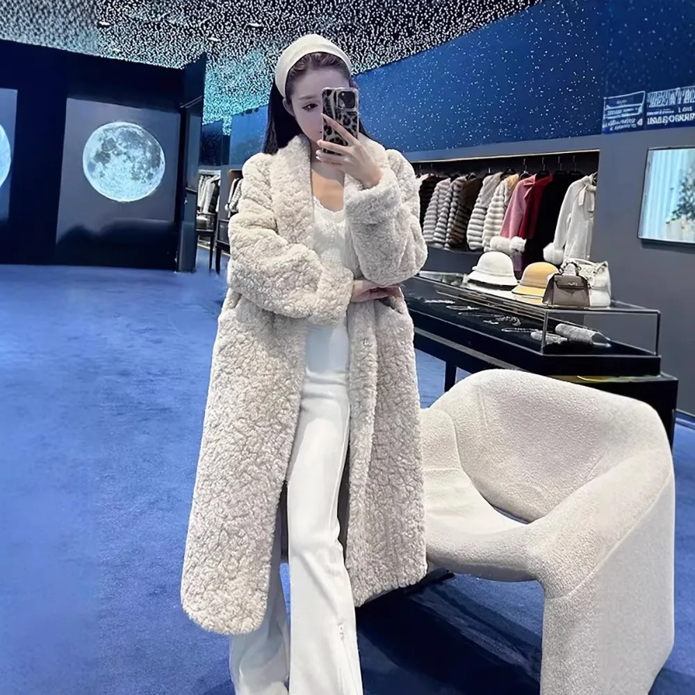 New Fur Integrated Fur Coating Plush Top Fluffy Women's Autumn and Winter Texture Unique Fashion Simple High Versatility Casual