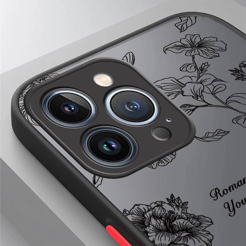 Funda de teléfono Magsafe con flores para iPhone 17 Air 17Promax 16 15 14 Pro Max Plus 13 12 Mini 11, funda magnética transparente a prueba de golpes