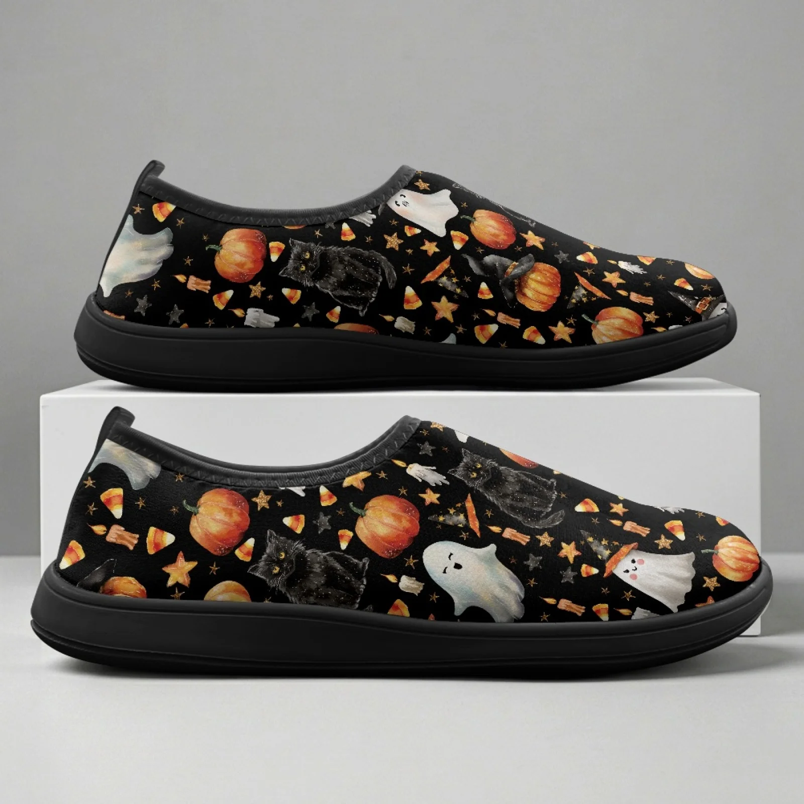 PENSTROLL Ghost Pumpkin 2026 New Walking Running Shoe Polyester & EVA Mens Walking Shoes Breathable Sports Shoes for Casual