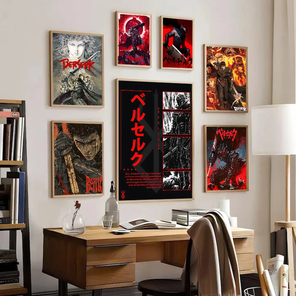 Anime B-berserk Classic Movie Posters HD Quality Poster Wall Art Painting Study Nordic Home Decor