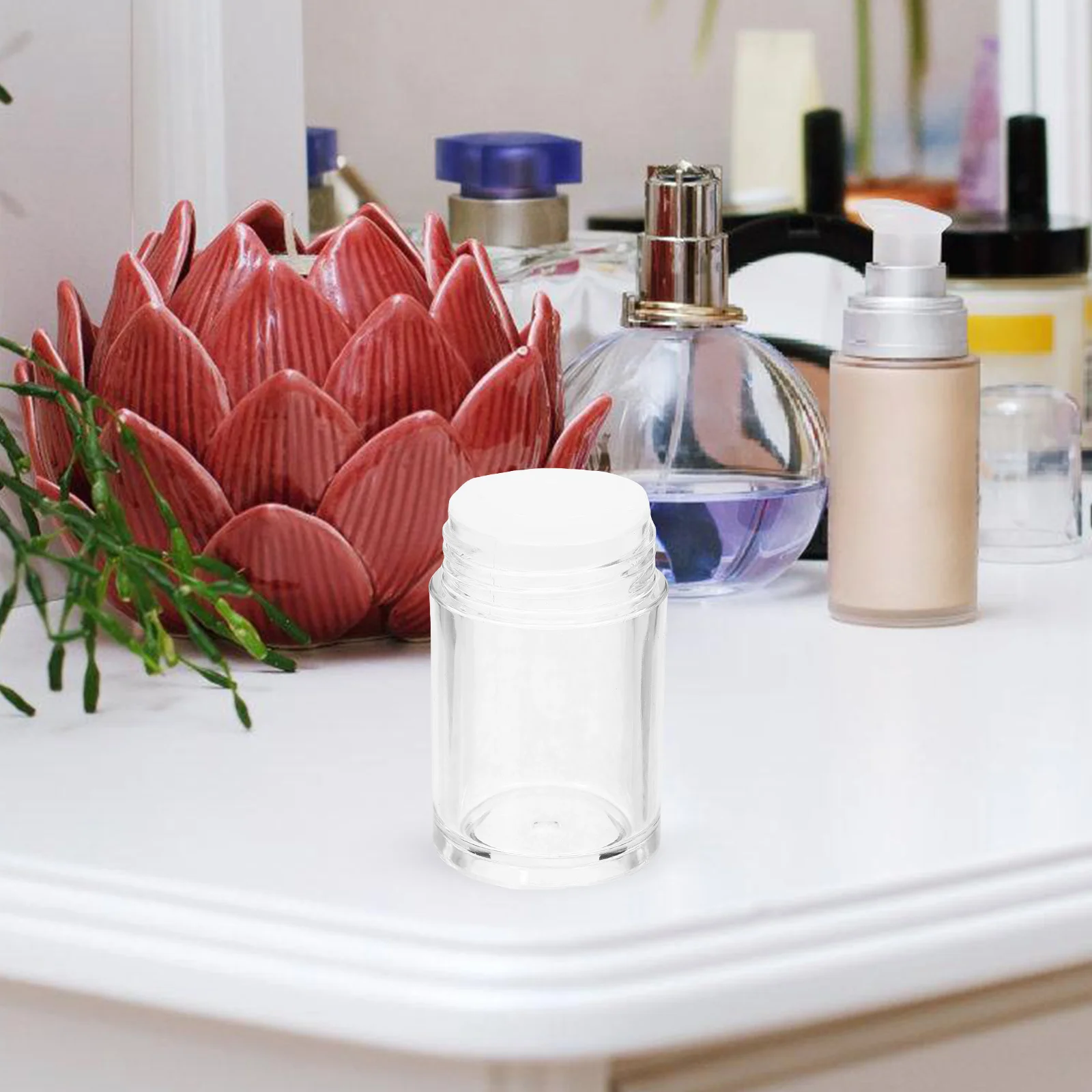

6pcs Loose Powder Bottle Dispenser Talcum Travel Container Open Hole Glitter Powder Bottles for Foundation Refillable Plastic