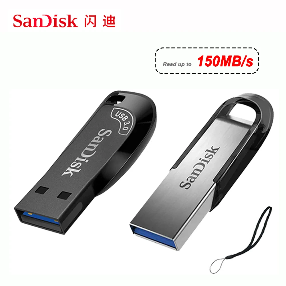 SanDisk USB 3,0 Pendrive 64gb 128gb 32gb unidad Flash Usb Memory Stick Minions 512G UDisk Key Usb 256GB de memoria para PC