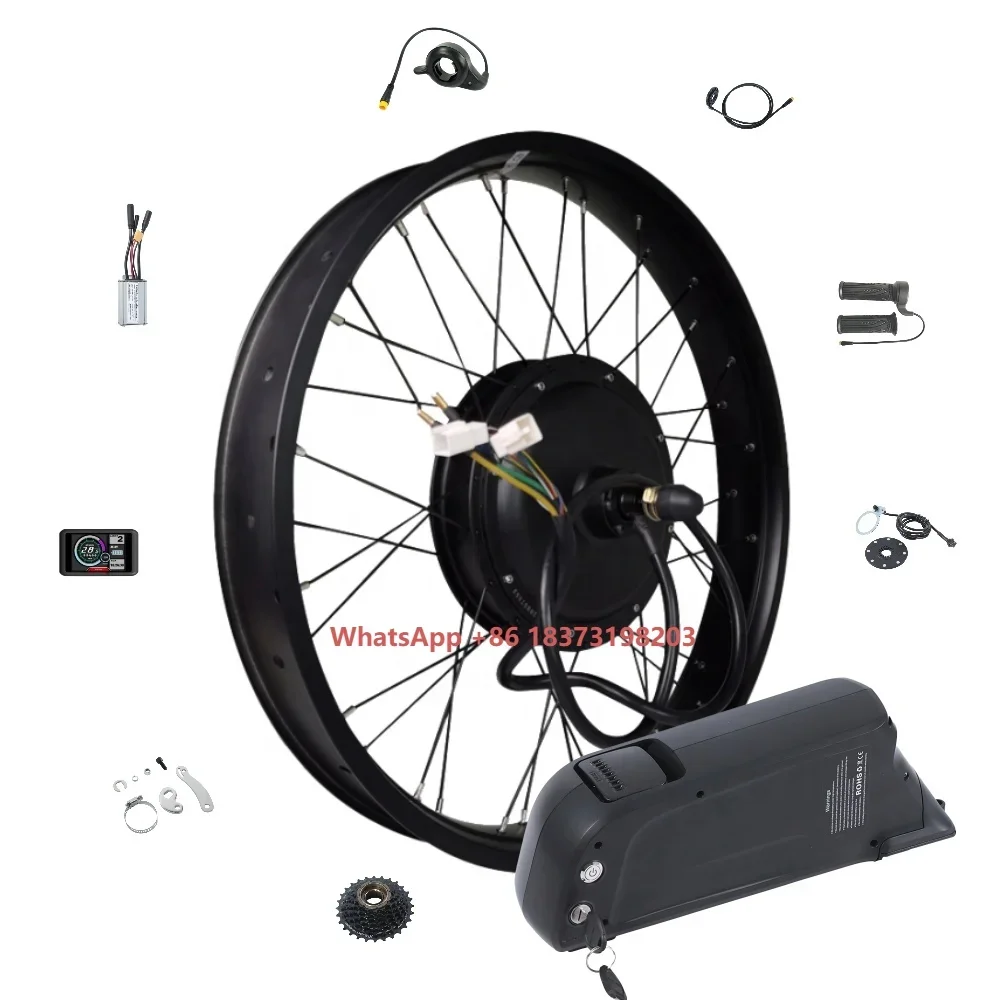 Hot Selling 72V Lithium Battery 3000w Brushless Hub Motor Motorcycle Ebike Conversion Kit Electric Bike Conversion Kit