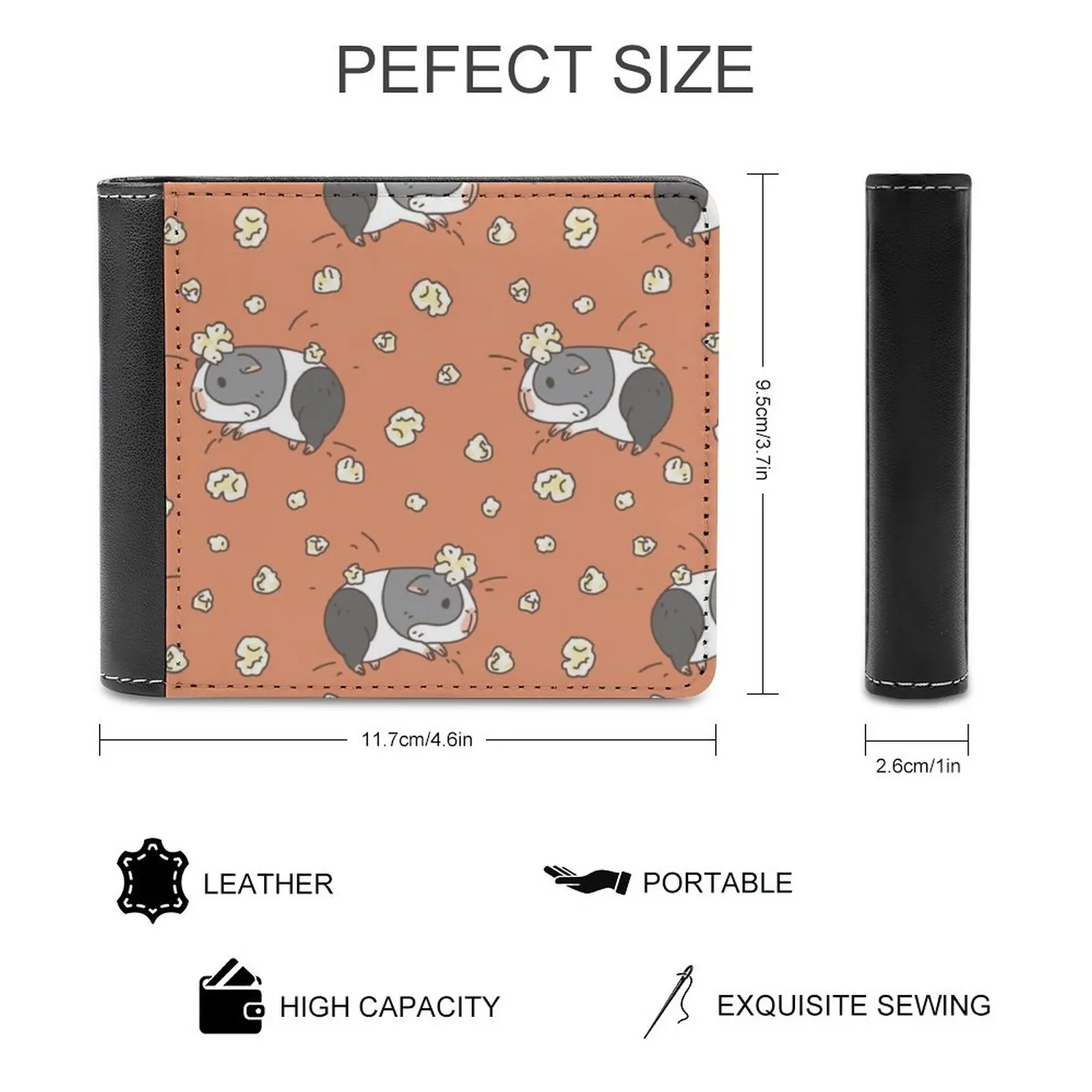 Awkward Toad Men Wallet Pu Leather Short Male Purses Credit Card Wallet For Men Money Bag Awkward Frog Toadstool Toad Hat