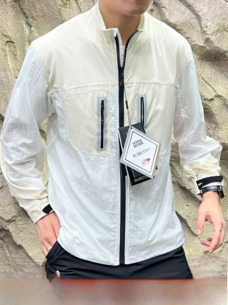 

Outdoor Lightweight Breathable Sun Protection Jaet High-End Taped Zipper Qui-Drng Youth Faion Nylon Spandex Fiber