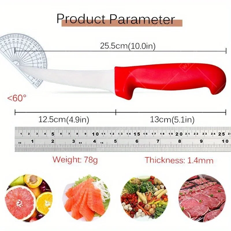 Stainless Steel Skinning Carving Knife Kitchen Boning Knife Meat Butcher Cleaver Utility Slicing Fish Vegetable Fruit Knives