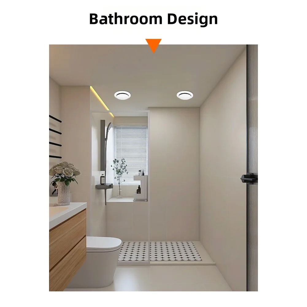 Fresh Air Vent with Three-Gear Press Adjustment Dust Filter Quiet Sound Absorbing Construction White Size Options