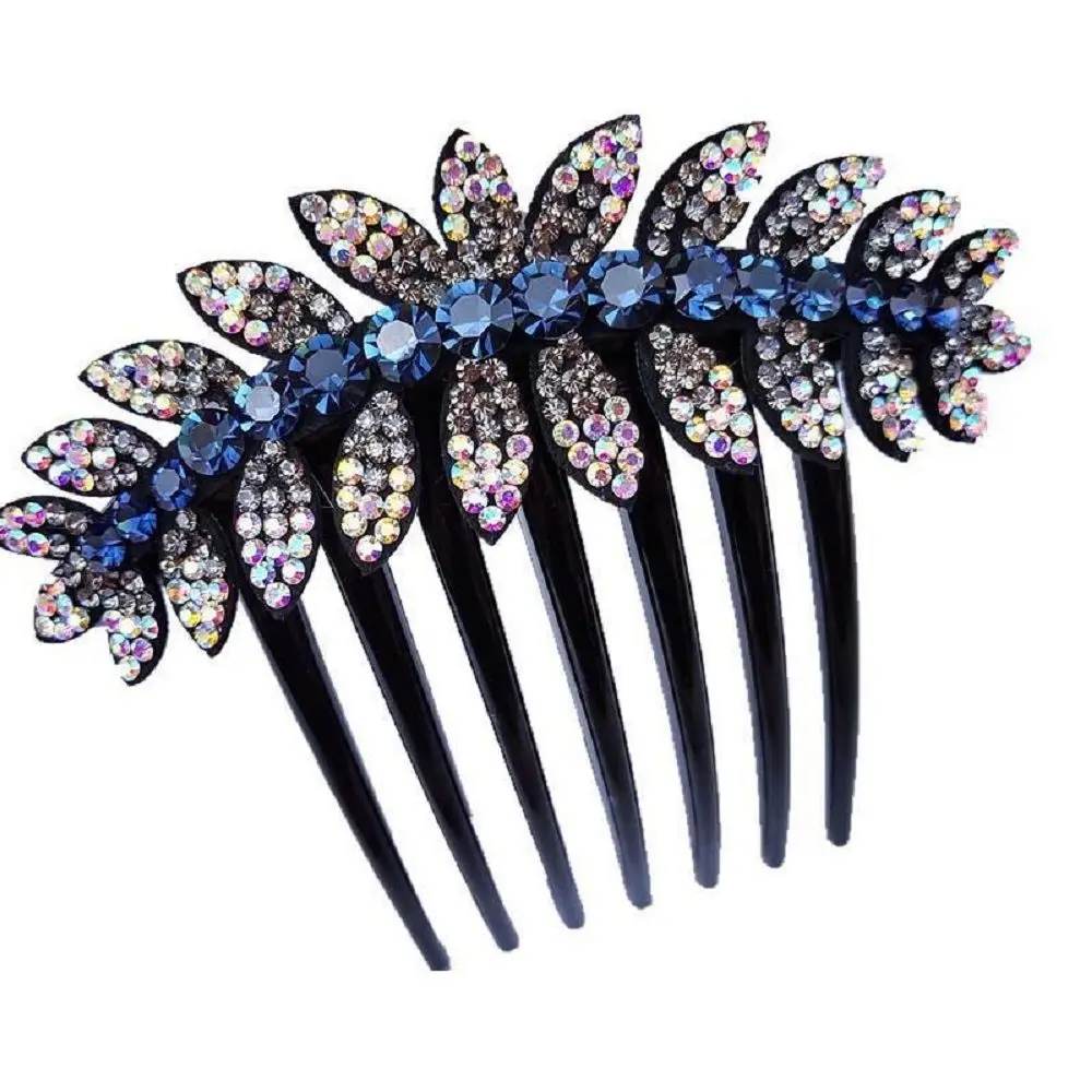 Trendy Sweet Crystal For Girls Ponytail Holder Hairpins Women Hair Comb Hair Claws Korean Barrettes Hair Clips