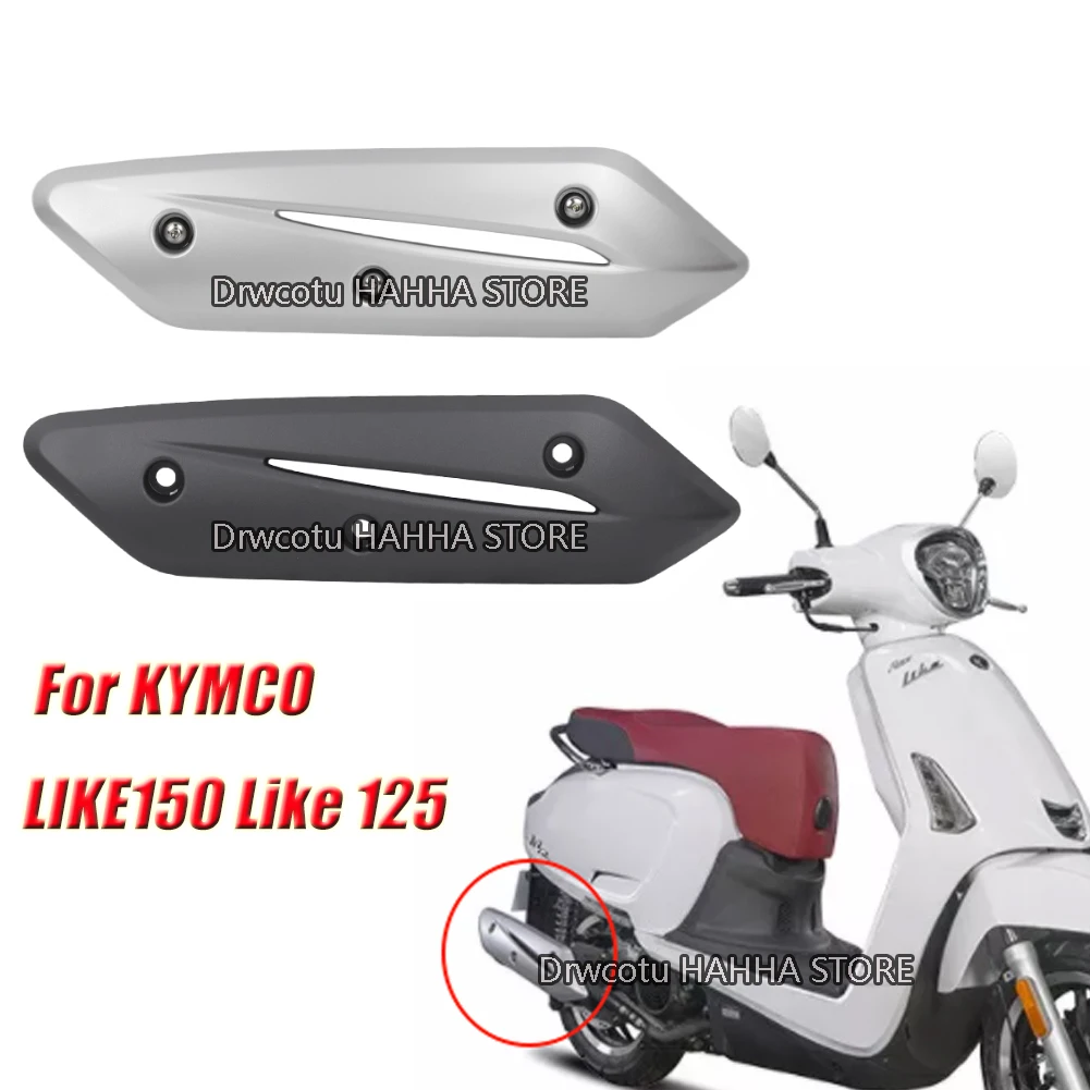 

Motorcycle Exhaust Pipe Cover Muffler Anti-Scald Plate Heat Insulation Guard For KYMCO Like 125 LIKE150 CK150T-5