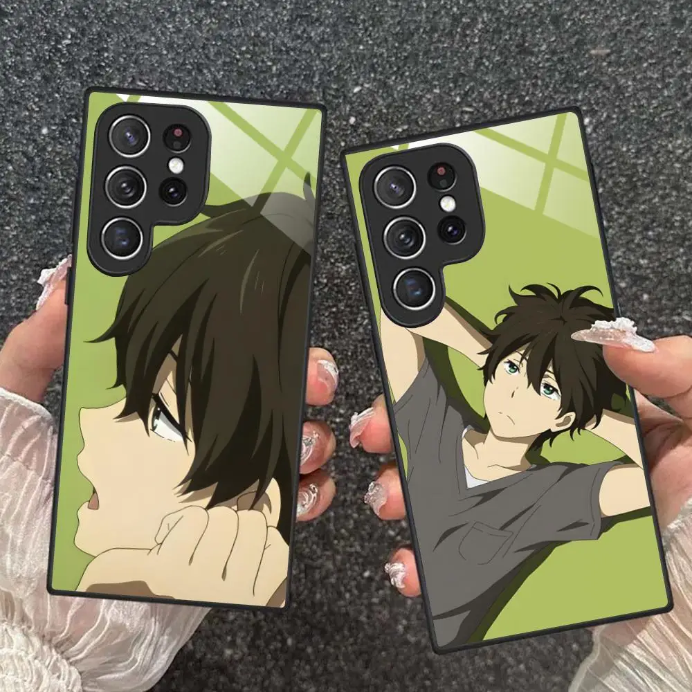 Hyouka Oreki Hotarou Glass Mobile Phone Case for Samsung Galaxy S26 S25 S24 S23 S22 S21 S20 Note20 Plus FE Ultra Colorful Cover