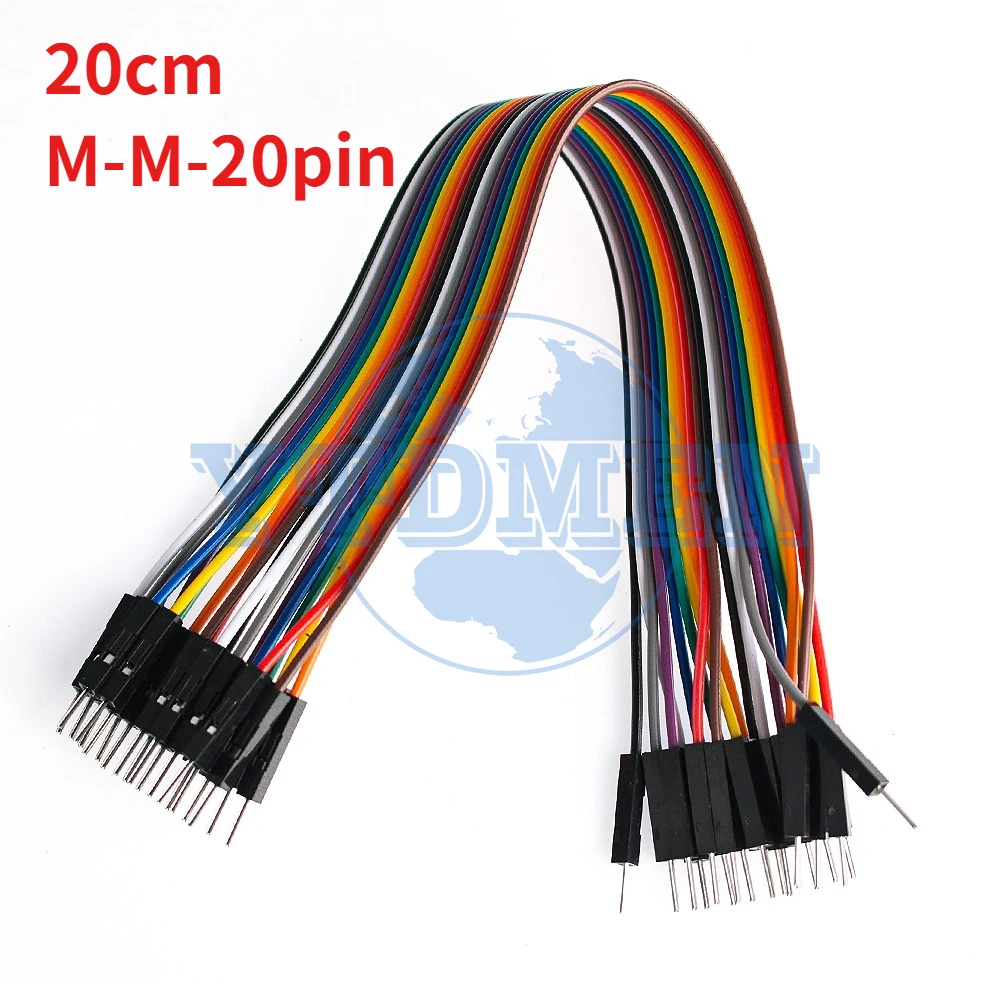 20-Pin Dupont Jumper-Kabel-Set 10cm-30cm Stecker auf Stecker / Buchse auf Buchse / Stecker auf Buchse Dupont-Kabel für Arduino Raspberry Pi DIY