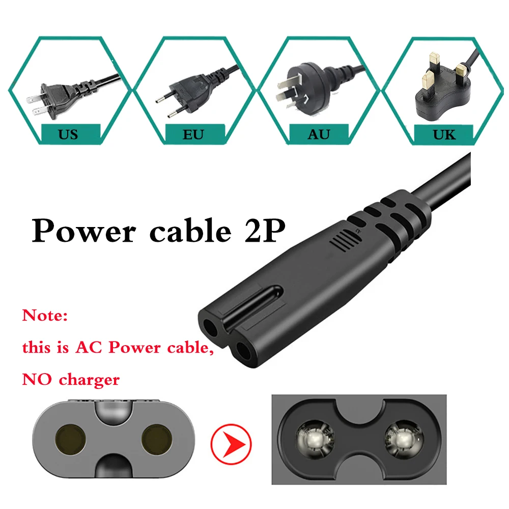 Imagem -02 - Adaptador de Alimentação Conversor ue Eua Ficha au dc 24v 100v240v 240w dc 24v 5.5x2.1 mm Novo