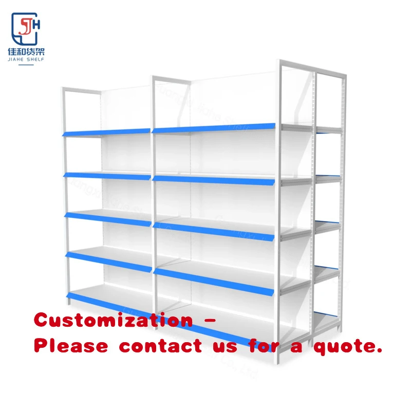 custom.High Quality Modern Wood Grain Metal Steel Shelf Stand Wooden Counter Display Stand with Hanger