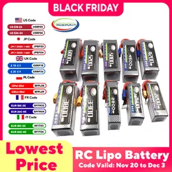 RC Lipo Battery 2S 3S 4S 5S 7.4V 11.1V 14.8V 18.5V 2200 3300 3500 4200 5000 5200 6000mAh 25C 30C 35C 40C T XT60 Plugs RC Parts