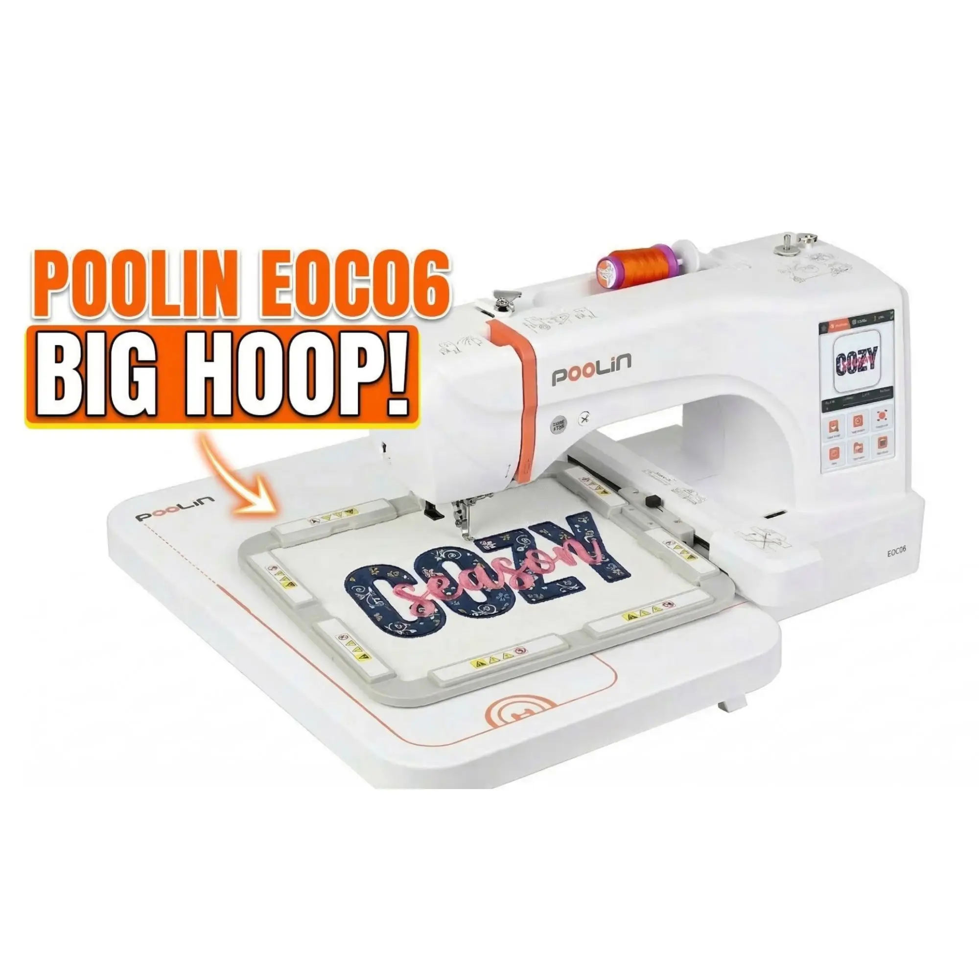 

Strong Magnetic Embroidery Hoop Frame for Poolin EOC06 EOC07 Sewing Machine Accessories Hoop Rings Embroidery Hoop DIY Supplies